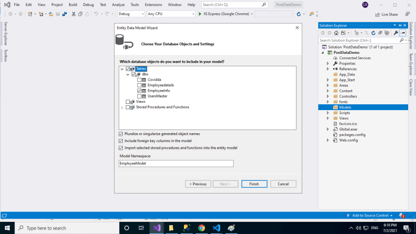 HTTP POST Request VUE+WEB API